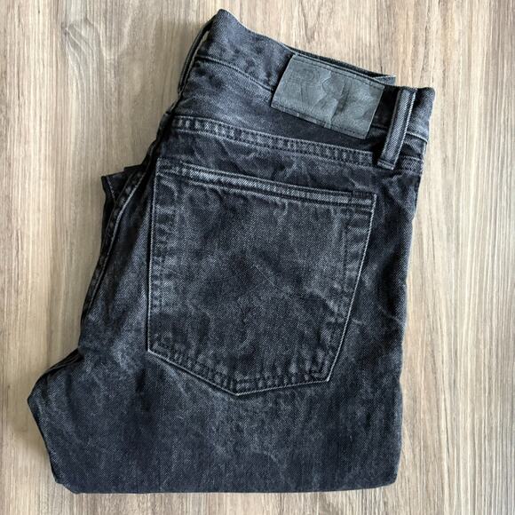 RRL Double RL Slim Narrow Japan Denim Jeans Black Washed 29x32 Selvedge - Picture 1 of 9